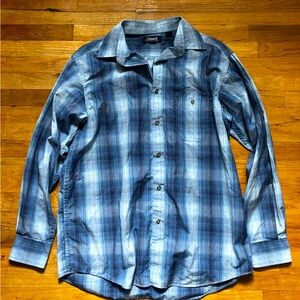 Roundtree & Yorke Plaid Button Down